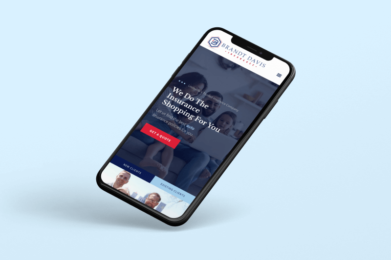 Brandt Davis Insurance Website Mockup